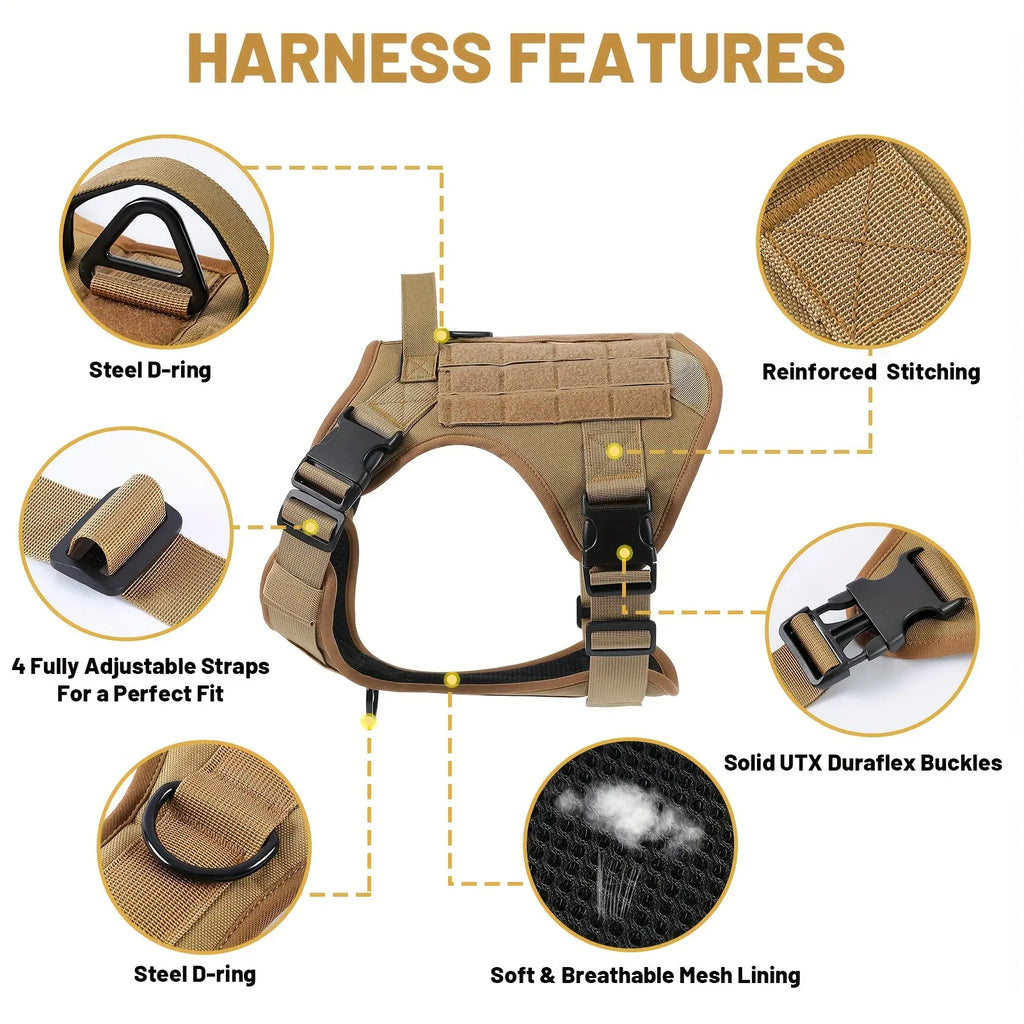 Tactical No-Pull Dog Harness with Handle
