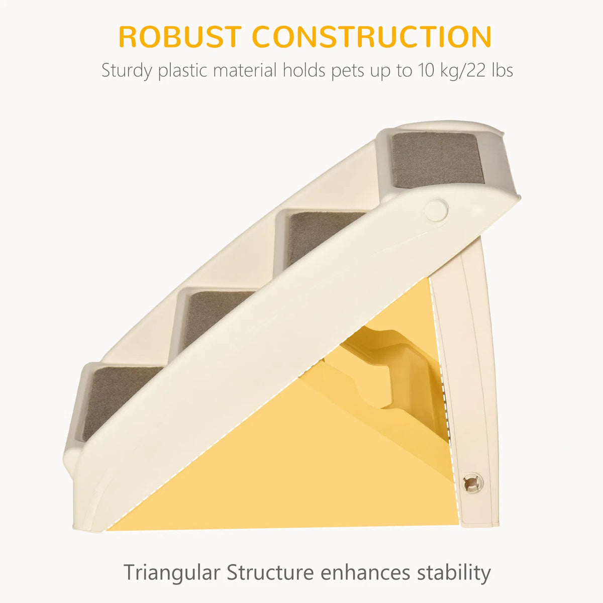 Foldable 4-Step Dog Stairs