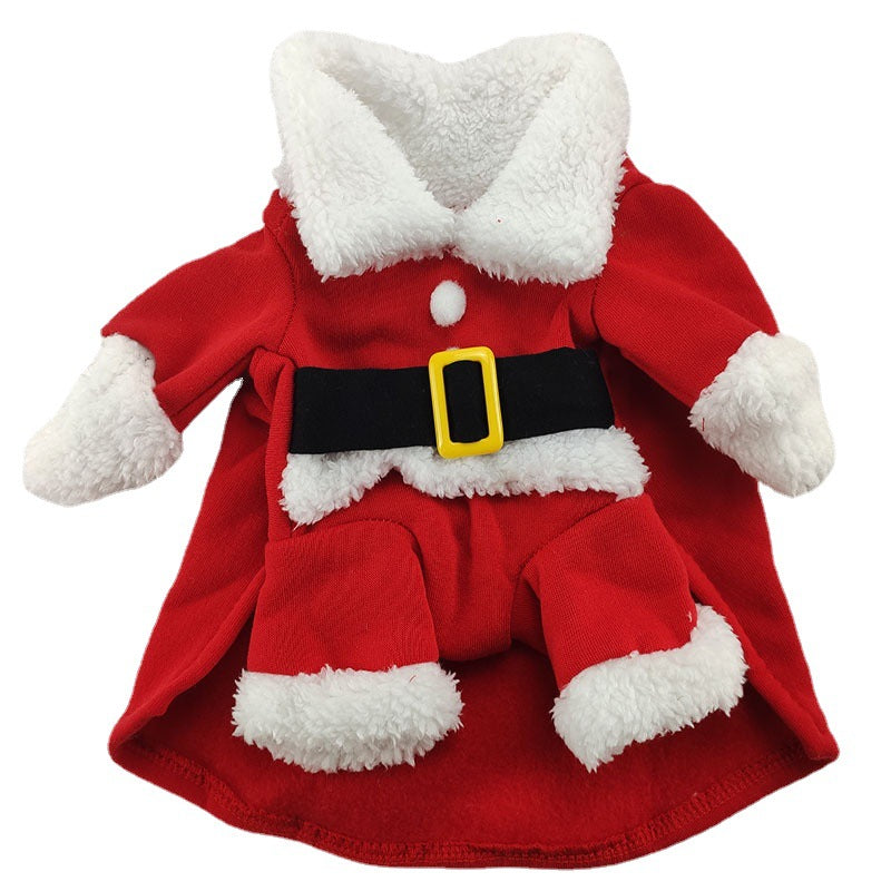 Santa Suit with Hat for Small Dogs