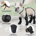 Waterproof Dog Boots with Leg Straps – Set of 4