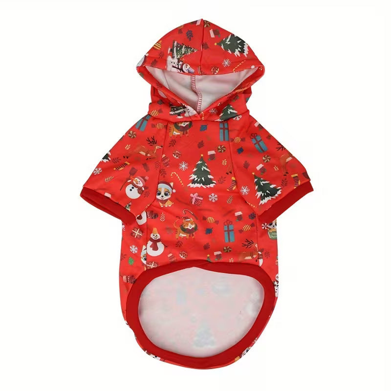 Christmas Dog Hoodie – Sizes up to 4XL for Large Dogs