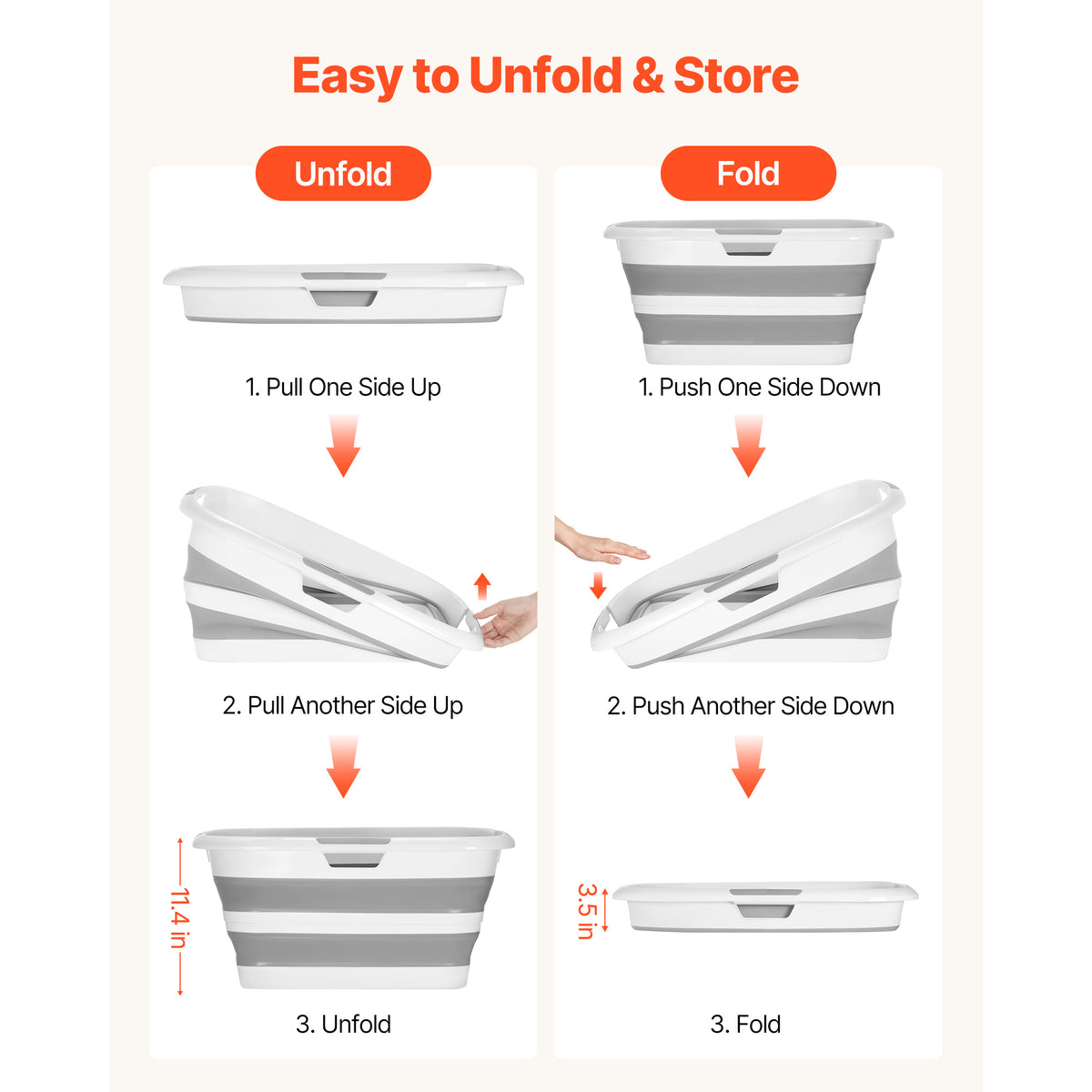 How to unfold and store the pet bathtub