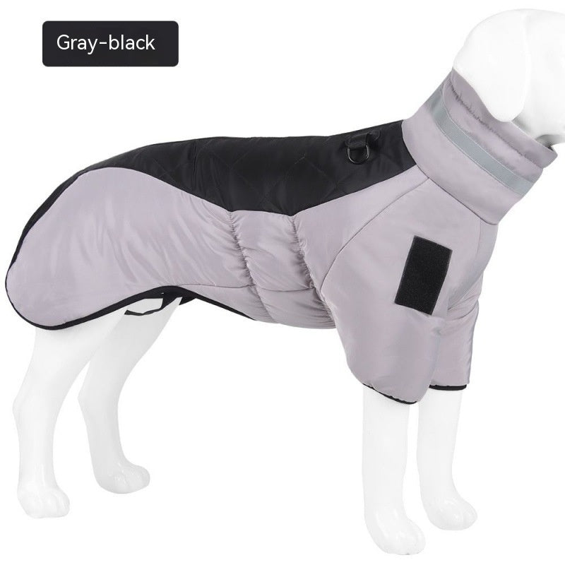 Waterproof Winter Dog Coat with High Collar
