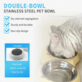 Stainless Steel Double Pet Bowl with Non-Slip Base