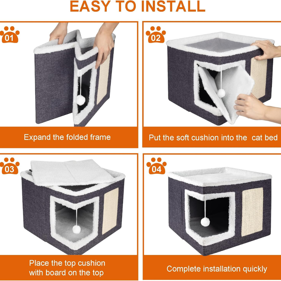Easy to install cat house