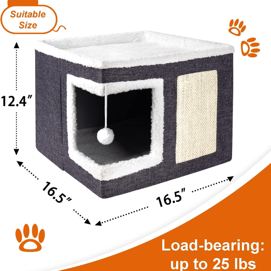 Cat house features