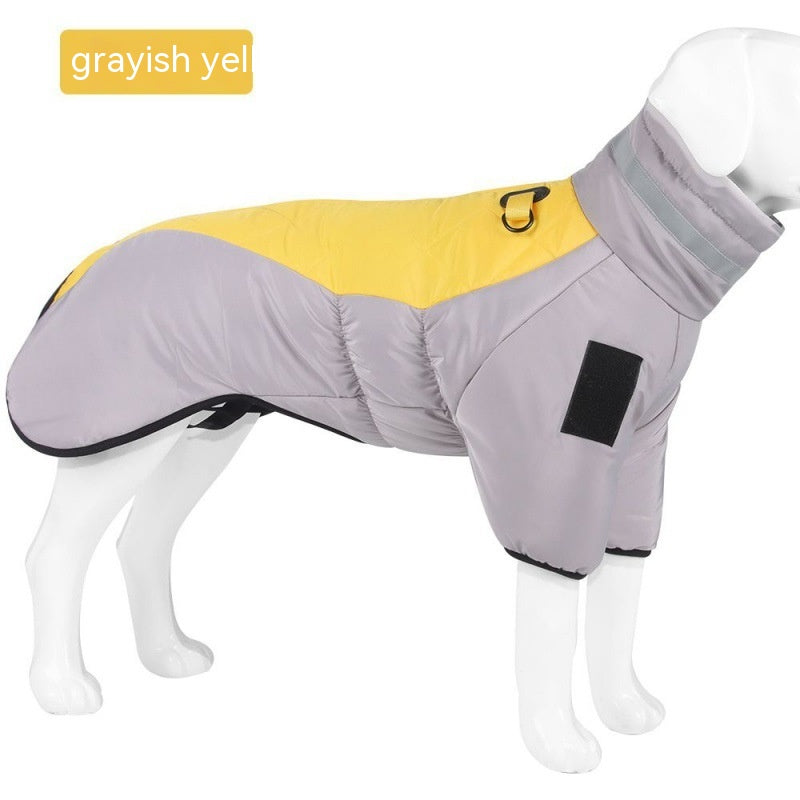 Waterproof Winter Dog Coat with High Collar