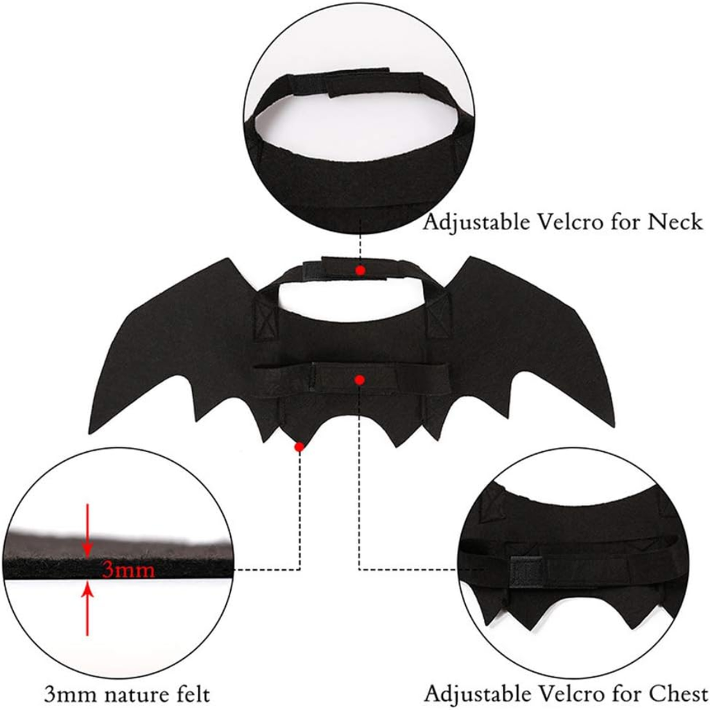 Halloween Bat Wings Costume for Cats & Small Dogs