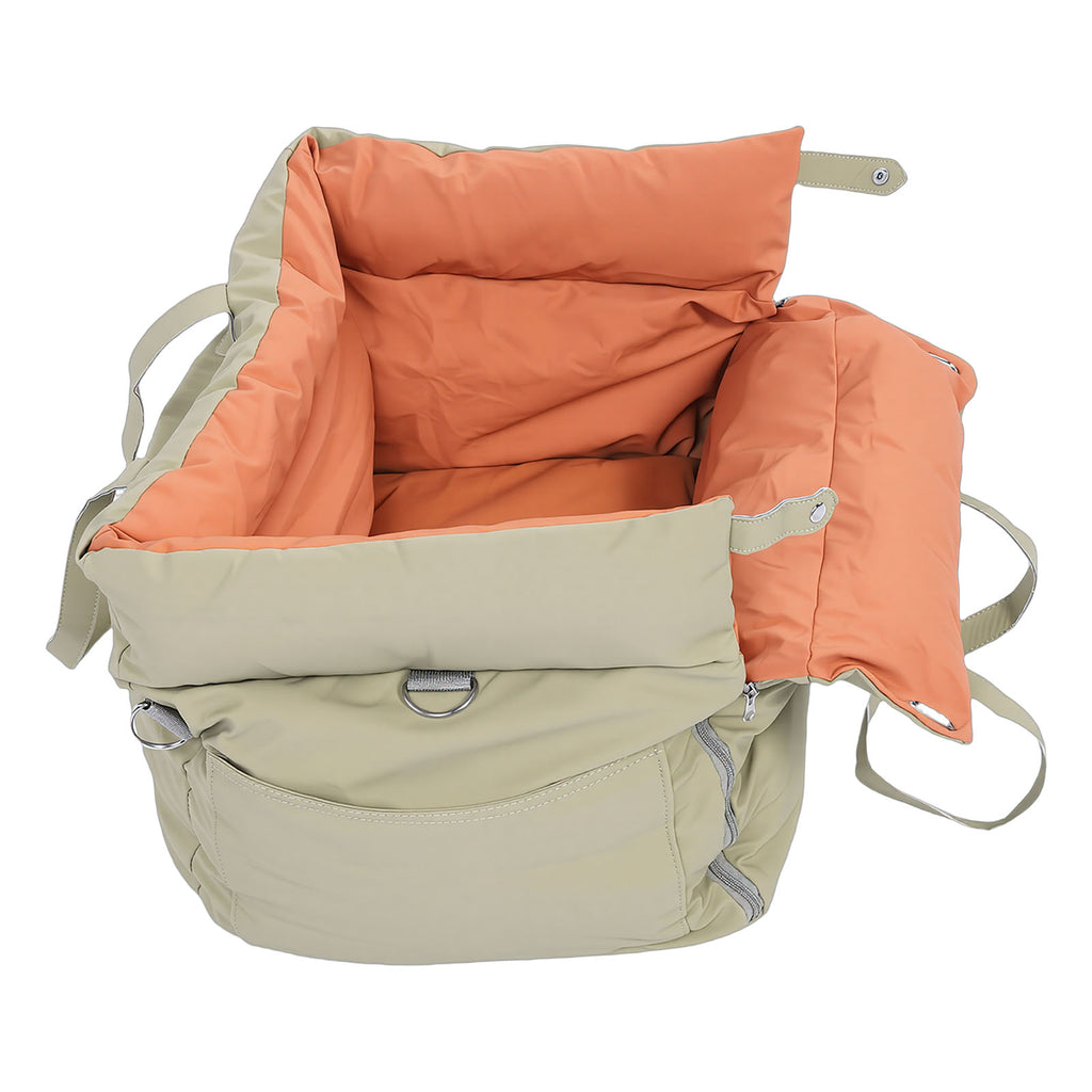 Portable Car Seat Pet Bed with Safety Tether